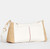 VIP Satchel Handbag, Shell White Raffia