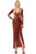 Twist Maxi Dress, Burnt Orange