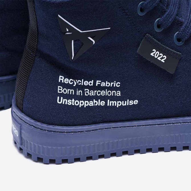 Zapatillas Born azul petrol  - Mikakus x CUPRA detalle posterior