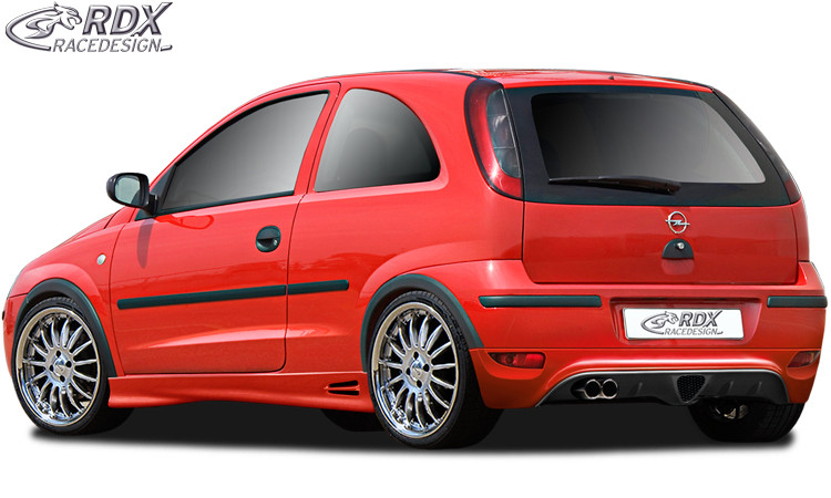 RDX rear bumper extension for OPEL Corsa C (2003+) - Ultimate Customs