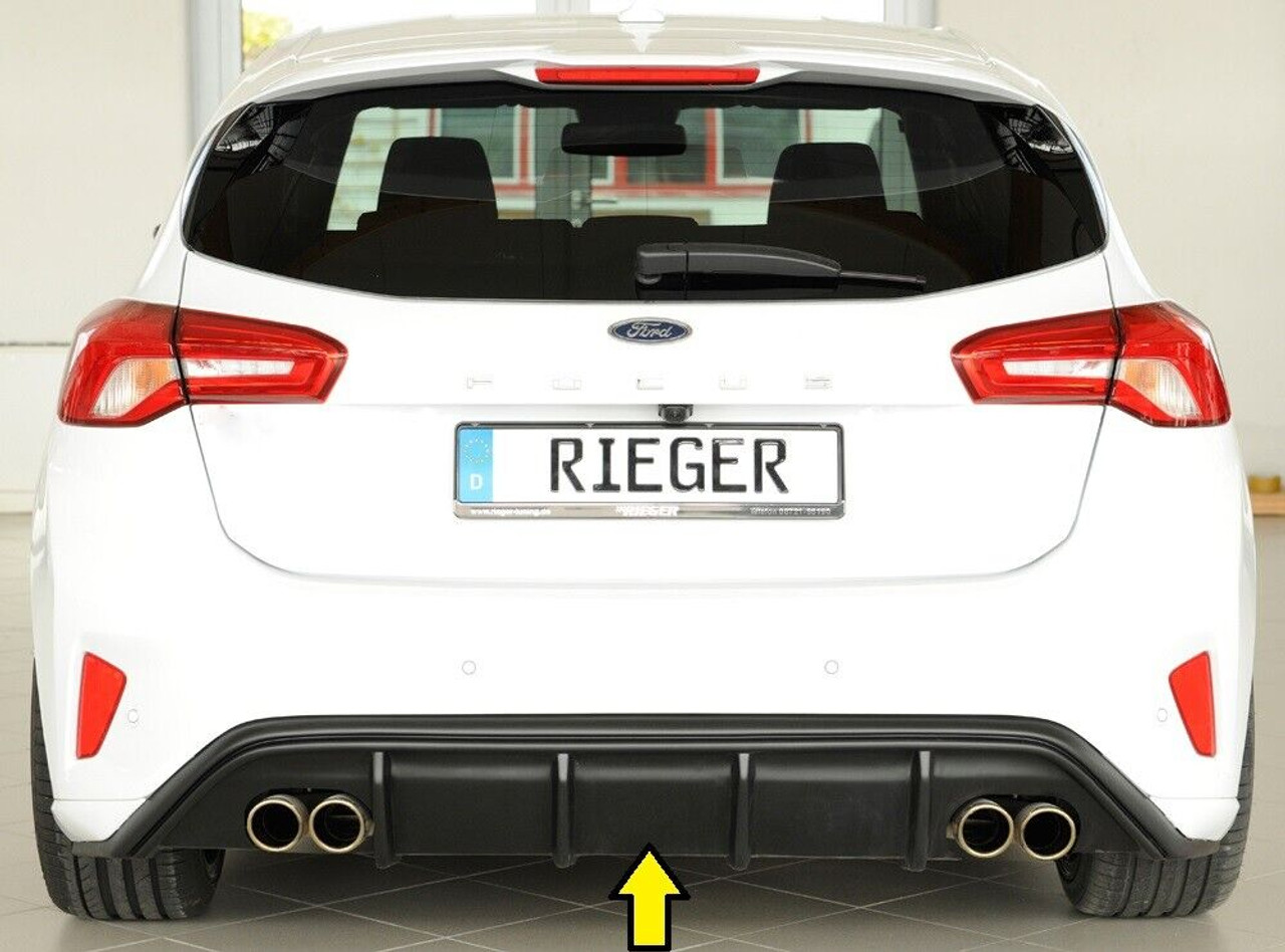 Rieger Rear Diffuser Gloss Black - Ford Focus ST MK4