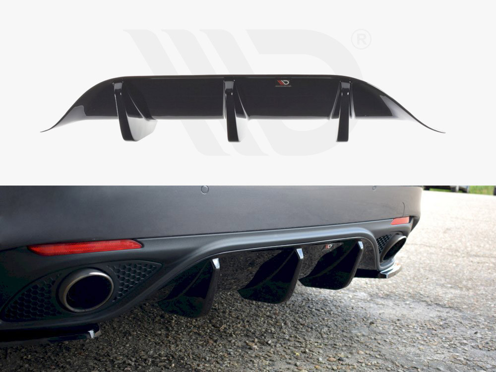 Rear Diffuser With Exhaust Trim For Alfa Romeo Giulia Saloon (2016-2018) – Matte Black