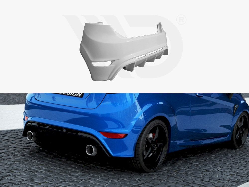 Maxton Design Rear Bumper Ford Fiesta Mk 7 Pre-Facelift & Facelift ...