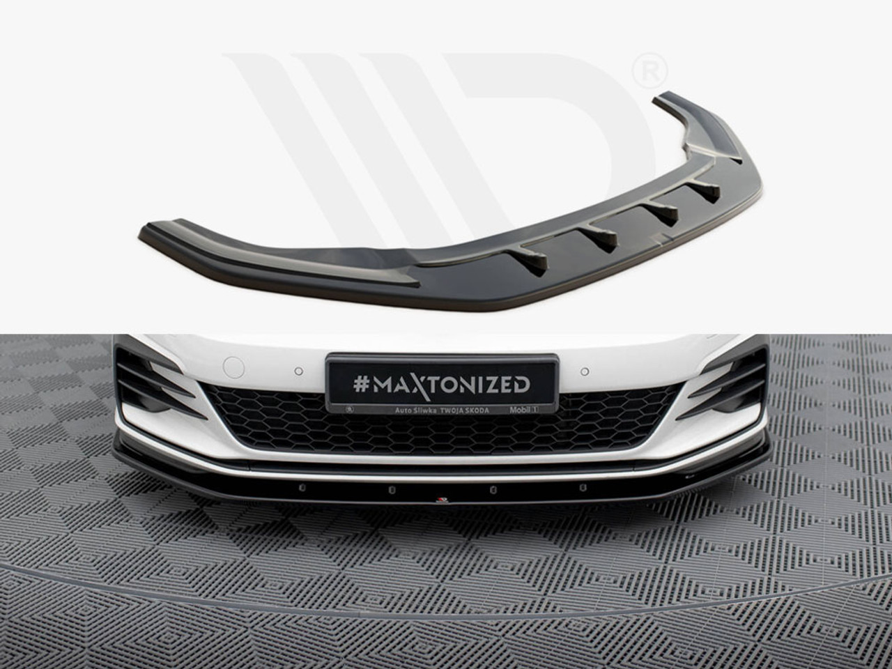 フォルクスワーゲンゴルフ7GTI R-LINE フロントリップ2013-2016 Amazon | フロントバンパースポイラーリップ フォルクスワーゲン