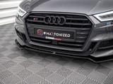 Maxton Design FRONT SPLITTER V.2 AUDI S3 SPORTBACK 8V FACELIFT