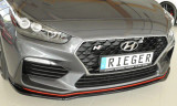 Rieger Front Splitter Gloss Black - Hyundai i30N (Pre Facelift)