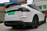 Carbon Fibre Revozport Style Rear splitter - Tesla Model X