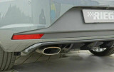 Rieger Rear Diffuser Gloss Black - Seat Leon Cupra (2014-2017)