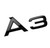 Audi A3 Gloss Black Boot Badge Audi A3 Gloss Black Boot Badge