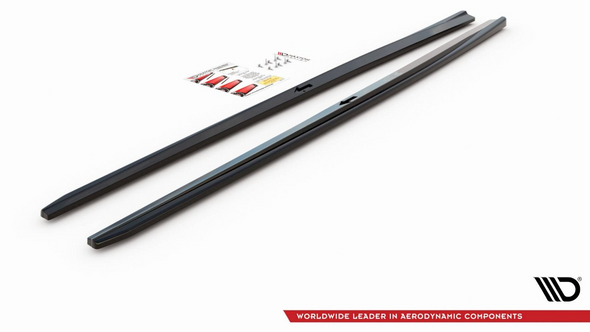 Maxton Design SIDE SKIRTS DIFFUSERS V.2 AUDI S3 SEDAN 8V FACELIFT (2016-2020)