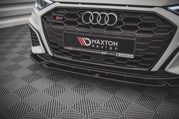 Maxton Design FRONT SPLITTER V.3 AUDI S3 / A3 S-LINE 8Y (2020-)