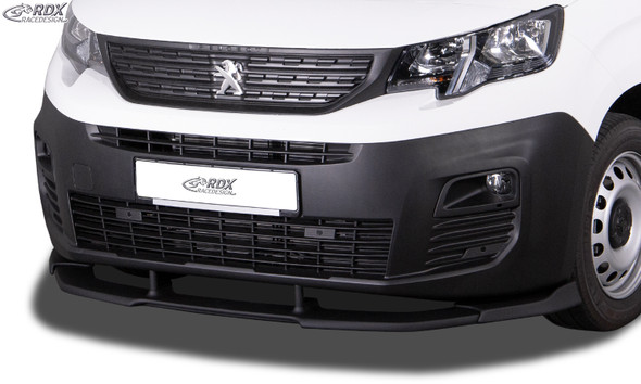 RDX Front Spoiler VARIO-X for CITROEN Berlingo, PEUGEOT Partner & Rifter, OPEL Combo, TOYOTA ProAce City (Type E, 2018+) Front Lip Splitter