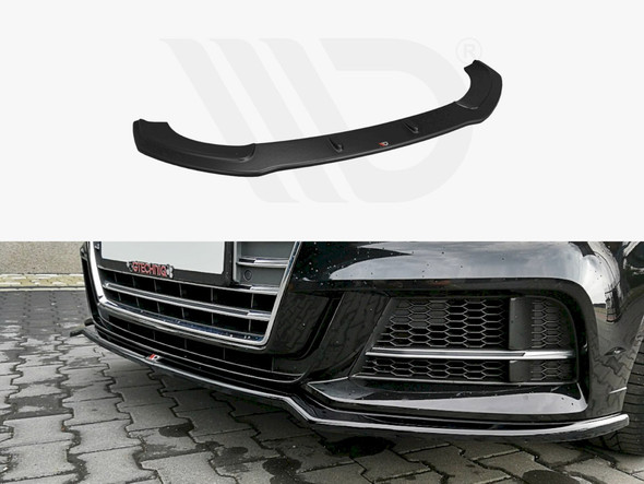 Maxton Design FRONT SPLITTER V.2 AUDI S3 / A3 S-LINE 8V FACELIFT SEDAN (2016-2020)