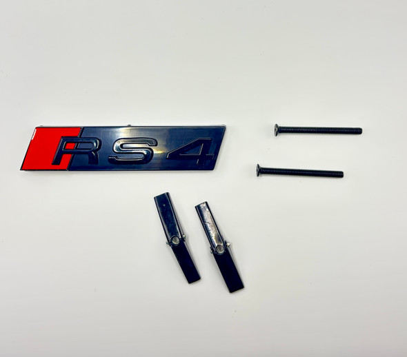 RS4 Grille Badge Gloss Black