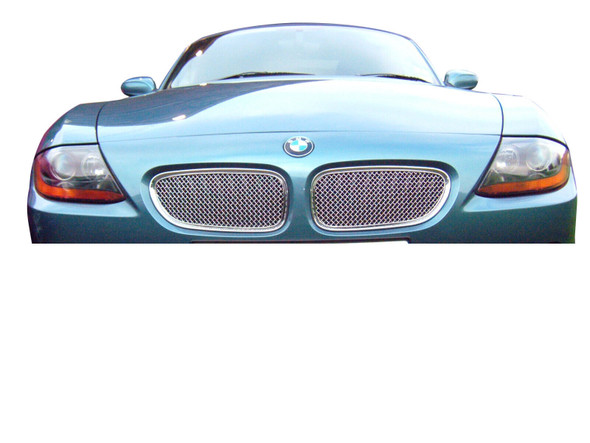 Zunsport BMW Z4 Upper Grille Set - Silver finish (2003 - 2009)