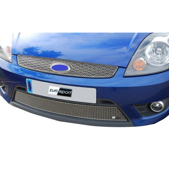 Zunsport Ford Fiesta ST MK6 - Full Grille Set - Silver finish (2006 to 2008)