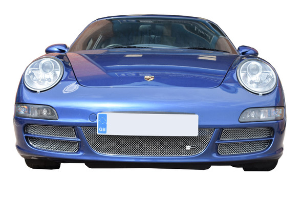 Zunsport Porsche 997.1 + C4S - Front Grille Set - Silver finish (2004 to 2008)
