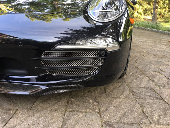 Zunsport Porsche 991 Carrera C2 - Outer Grille Set (With Parking Sensors) - Silver Finish (2011 - 2015)
