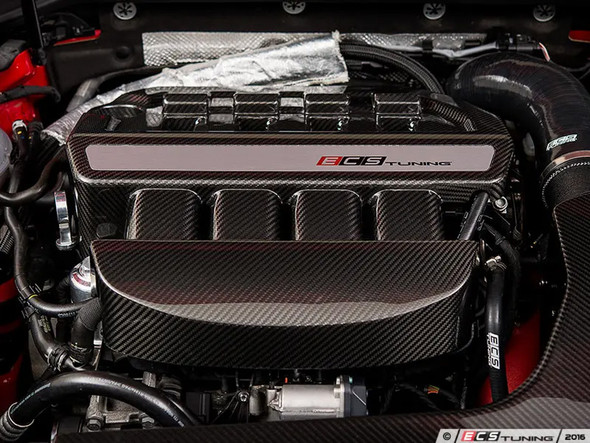 ECS Tuning Carbon Fibre Battery Cover Kit Black - 2.0T Gen 3 EA888