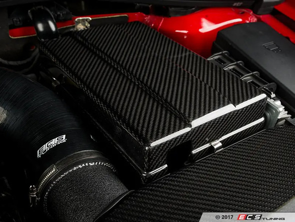 ECS Tuning Matte Black Battery Cover Kit - MQB