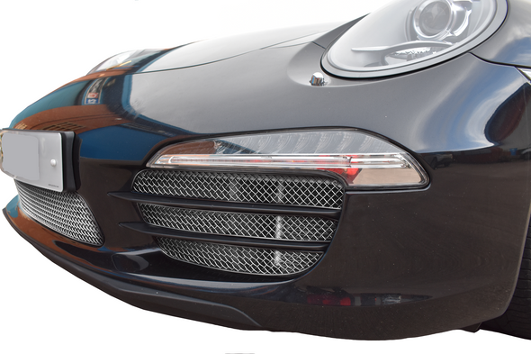 Zunsport Porsche 991 Carrera C2S - Front Grille Set (Without Parking Sensors) - Silver Finish (2011 - 2015)