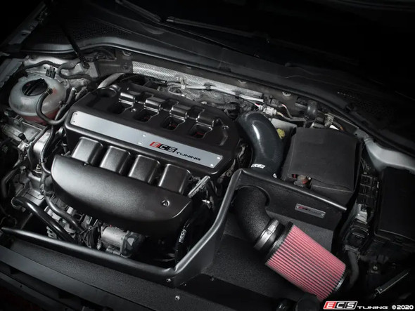 ECS Tuning Matte Black Battery Cover Kit - MQB