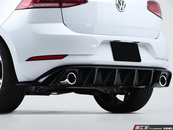 ECS Tuning Gloss Black Rear Diffuser - Mk7 Golf GTI