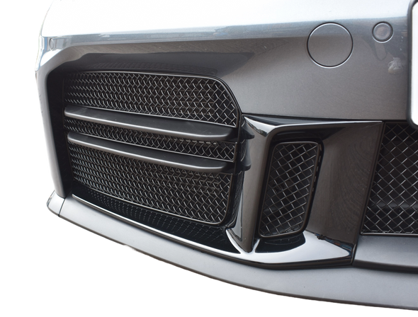 Zunsport Compatible with Porsche Carrera 992.2 Sports Design Pack Outer Grille Set - Black Finish (2024 -)