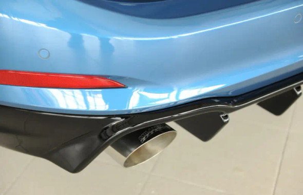 Rieger Rear Bumper Diffuser Gloss Black - Focus Mk4 ST Estate