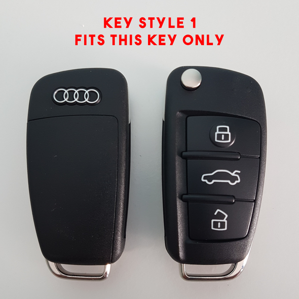 Audi Carbon Key Cover (Key Type 1) (WEAVE)