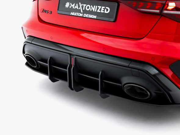 Maxton Design Street Pro Rear Diffuser + Flaps Audi Rs3 Sedan 8Y Facelift