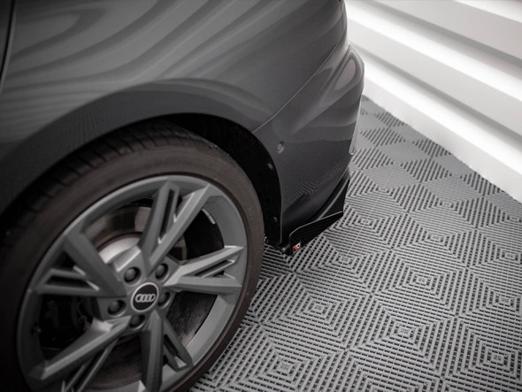 Maxton Design Street PRO Front Splitter V.1 + Flaps Audi S3 / A3 S-Line 8Y