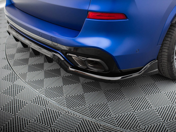 Maxton Design Rear Splitter (Vertical Bars) V.1 BMW X5 M-Pack G05 Facelift