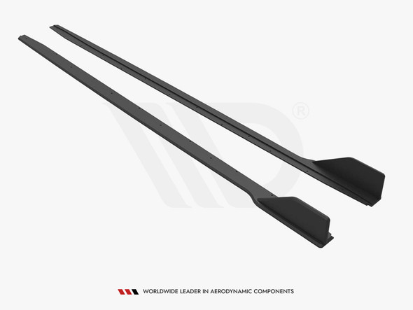 Maxton Design Street PRO Front Splitter V.1 + Flaps Ford Mustang GT Mk6 Facelift