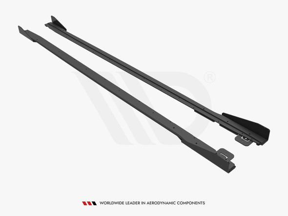 Maxton Design Street PRO Side Skirts Diffusers V.2 Ford Mustang GT Mk6 Facelift