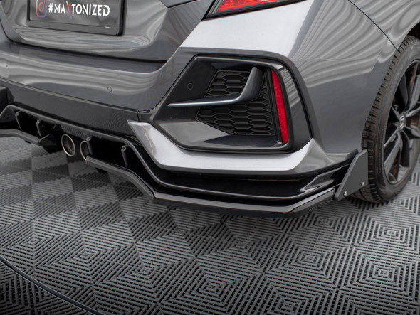 Maxton Design Rear Splitter V.1 (Vertical Bars) Honda Civic Sport Mk10 Facelift