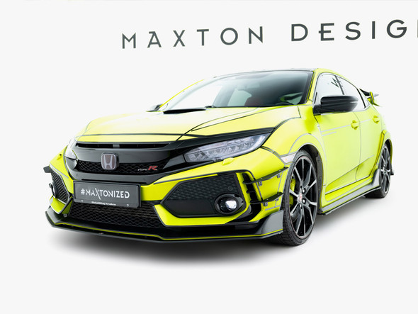 Maxton Design Street PRO Front Splitter V.2 Honda Civic Type-R Mk10 / Mk10 Facelift
