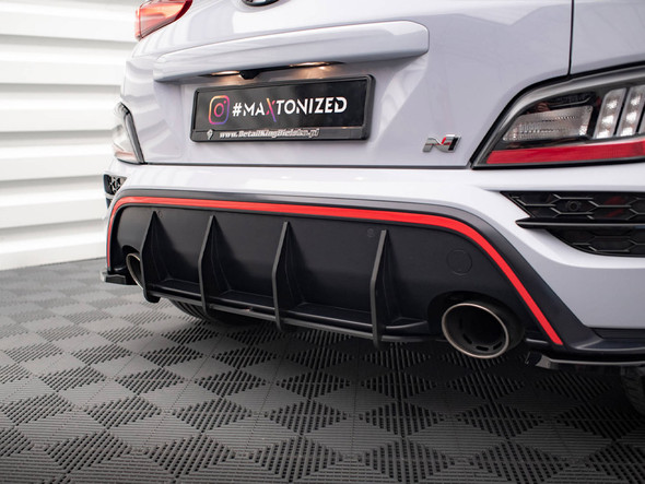 Maxton Design Central Rear Splitter Hyundai Kona N Mk1