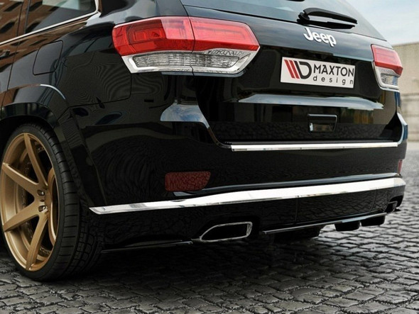Maxton Design Central Rear Splitter (Vertical Bars) Jeep Grand Cherokee Wk2 Summit Facelift