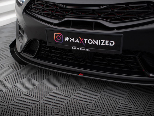 Maxton Design Street PRO Front Splitter Kia Proceed GT Mk3 Facelift / Ceed GT / GT - Line Mk1 Facelift