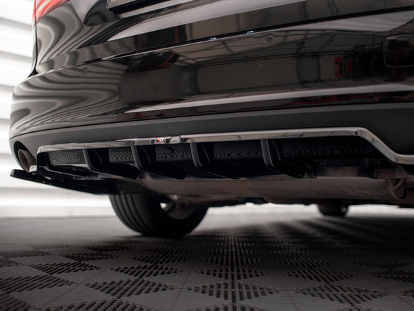 Maxton Design Rear Splitter (Vertical Bars) Mercedes C Coupe AMG-Line C205 Facelift