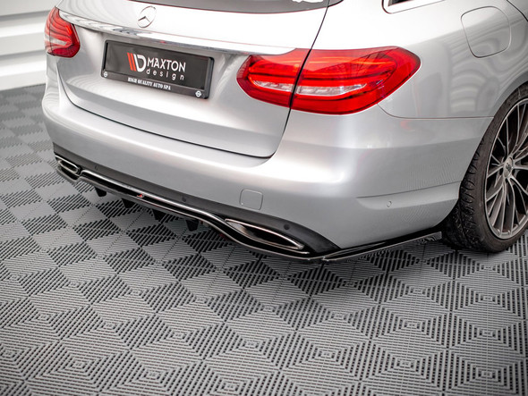Maxton Design Rear Splitter (Vertical Bars) Mercedes C W205 Estate