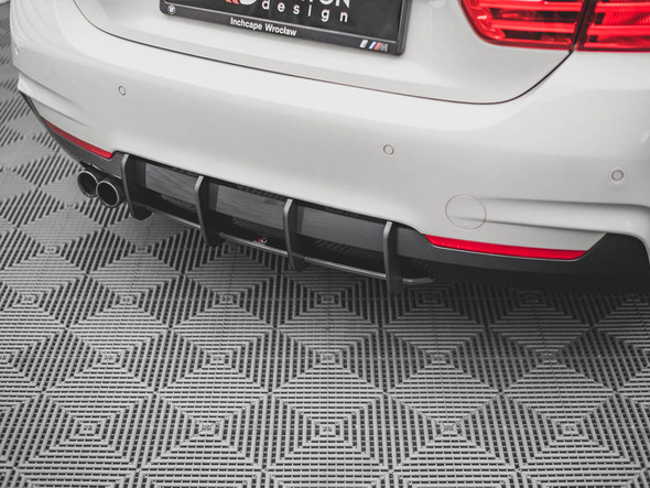 Maxton Design Rear Splitter (Vertical Bars) Mercedes-Benz E W212 Facelift