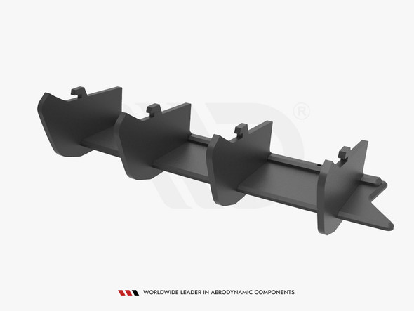 Maxton Design Rear Splitter (Vertical Bars) Porsche 911 Turbo S 992