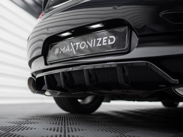 Maxton Design Rear Splitter (Vertical Bars) Porsche 911 Turbo 997