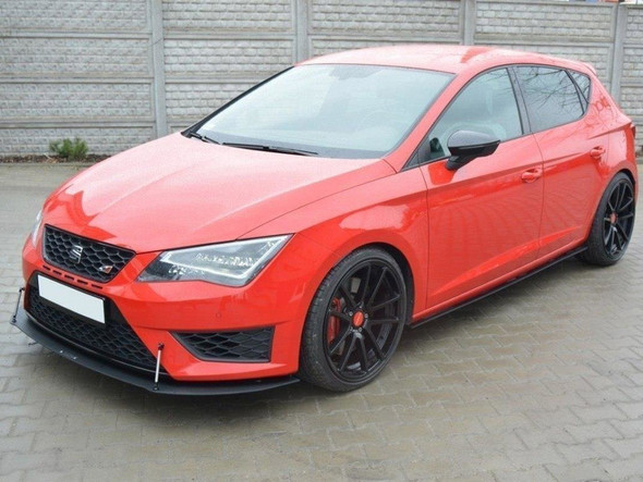 Maxton Design Front Racing Splitter Seat Leon Iii Cupra / Fr