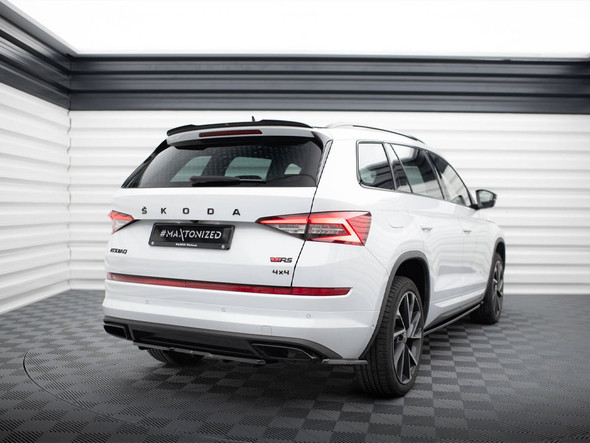 Maxton Design Central Rear Splitter (Vertical Bars) Skoda Kodiaq RS