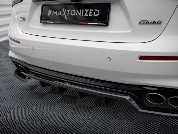 Maxton Design Rear Splitter (Vertical Bars) Volkswagen Passat R-Line B8 Facelift