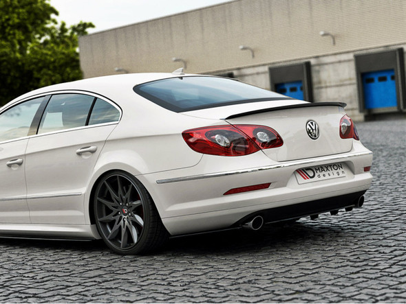 Maxton Design Rear Splitter (Vertical Bars) Vw Passat Cc R36 Rline (Preface)