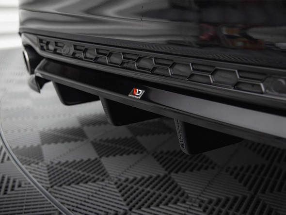 Maxton Design Rear Splitter (Vertical Bars) Volkswagen Tiguan R-Line Mk2 Facelift